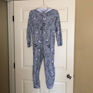 Adorable Justice onesie pajama, gently loved sz 10
